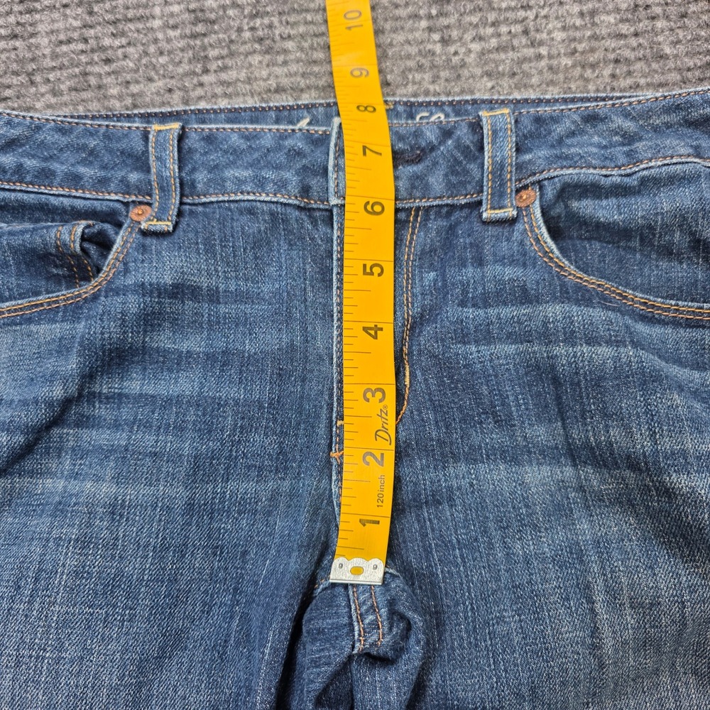 American Eagle Stretch Straight Leg Jeans Womens Size 6 Regular Medium Wash Blue - Picture 6 of 10